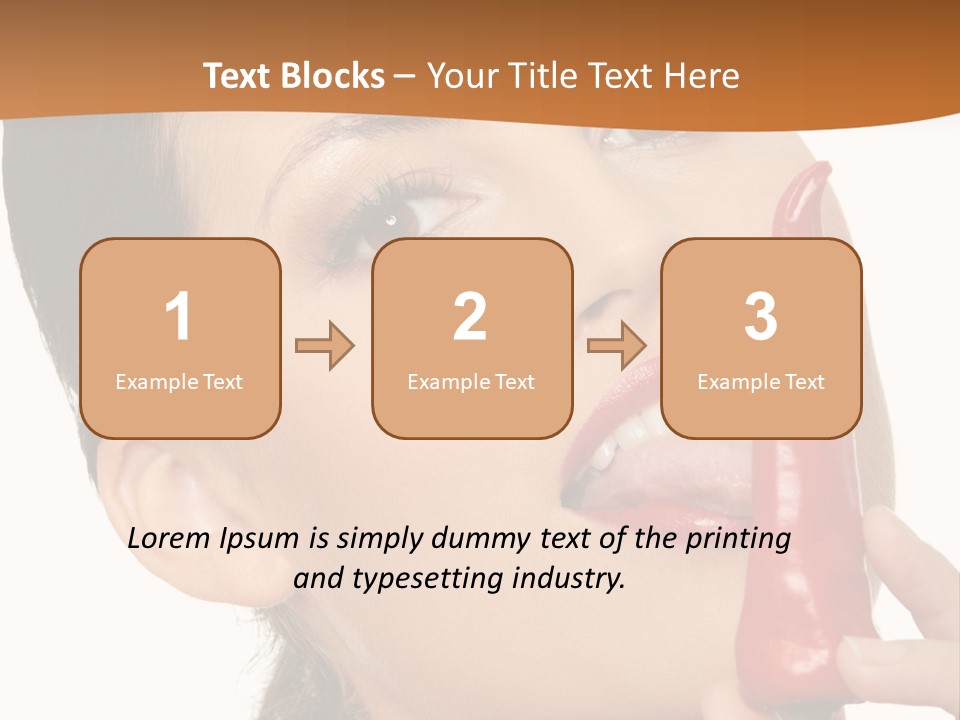 White Sensual Woman PowerPoint Template