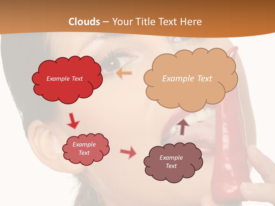 White Sensual Woman PowerPoint Template