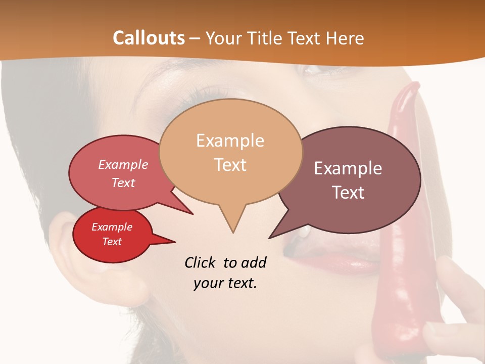 White Sensual Woman PowerPoint Template