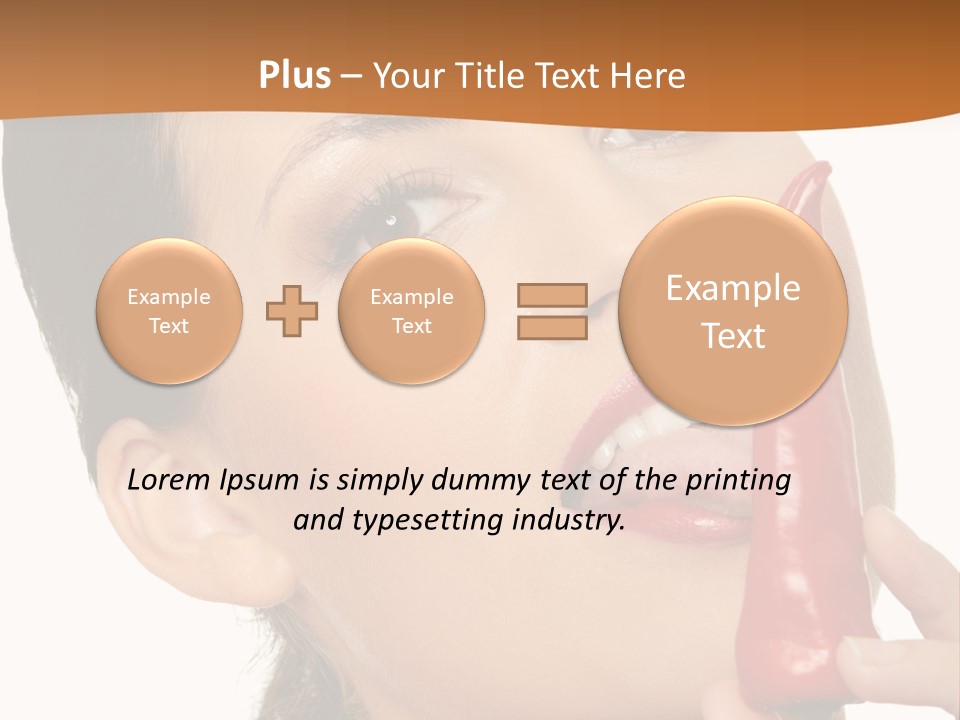 White Sensual Woman PowerPoint Template