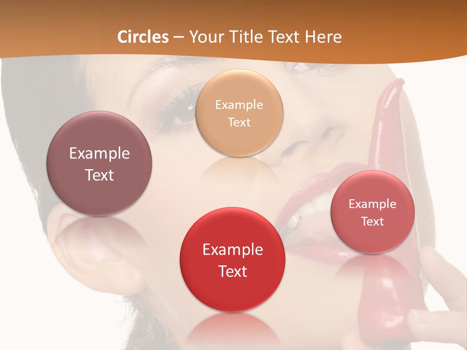 White Sensual Woman PowerPoint Template