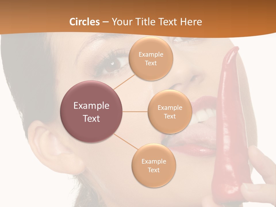 White Sensual Woman PowerPoint Template