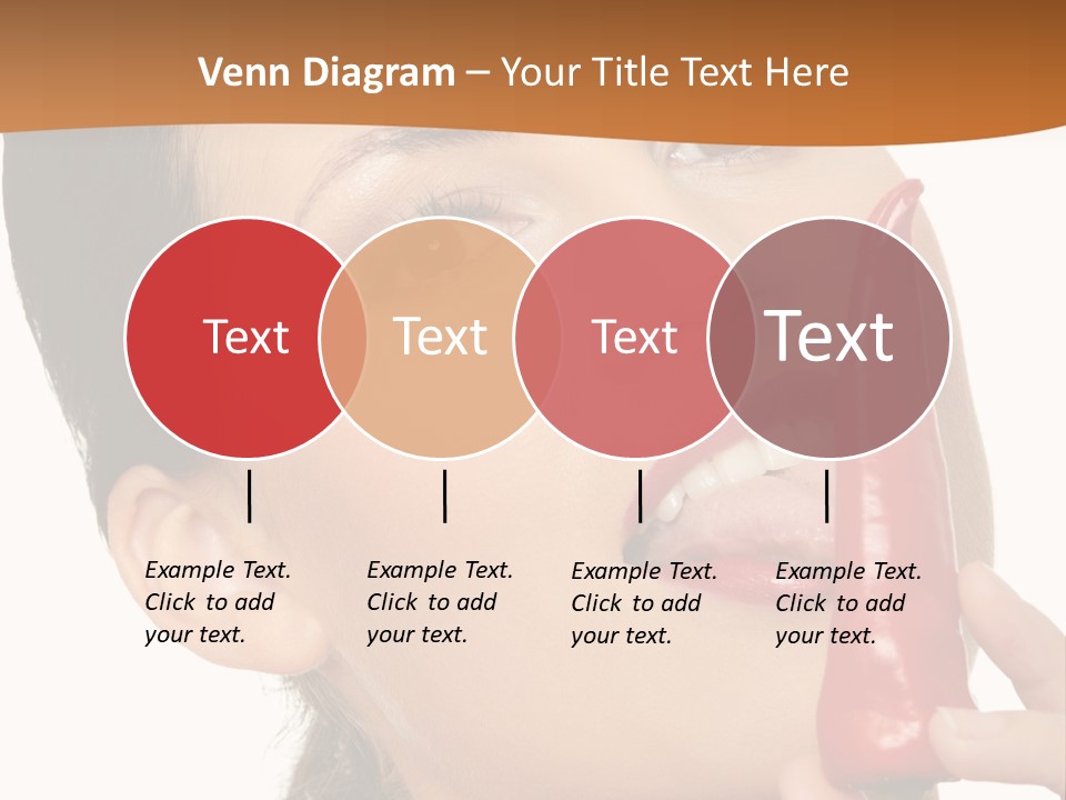 White Sensual Woman PowerPoint Template