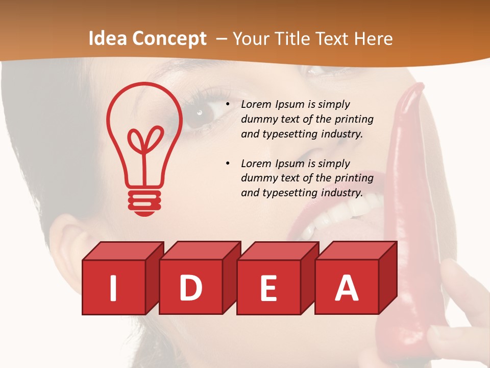 White Sensual Woman PowerPoint Template