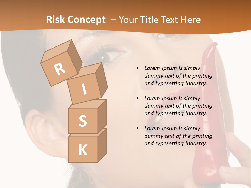 White Sensual Woman PowerPoint Template