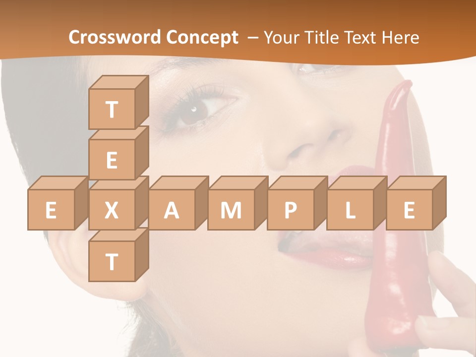 White Sensual Woman PowerPoint Template