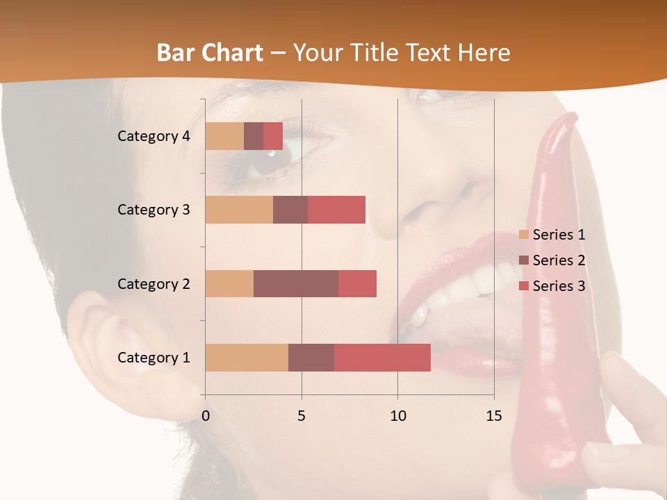 White Sensual Woman PowerPoint Template