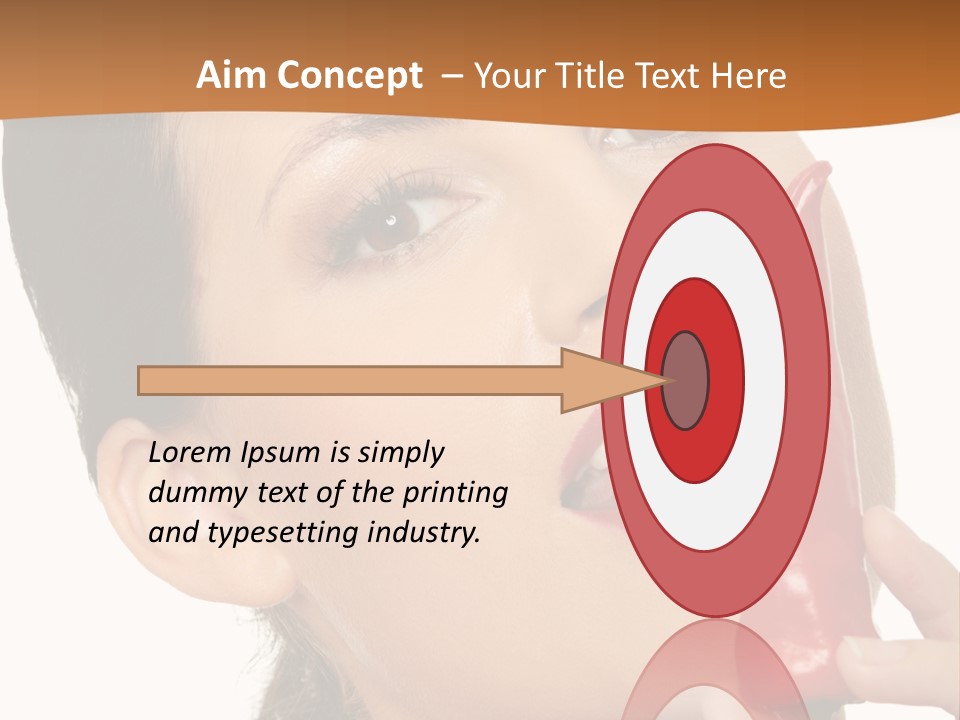 White Sensual Woman PowerPoint Template