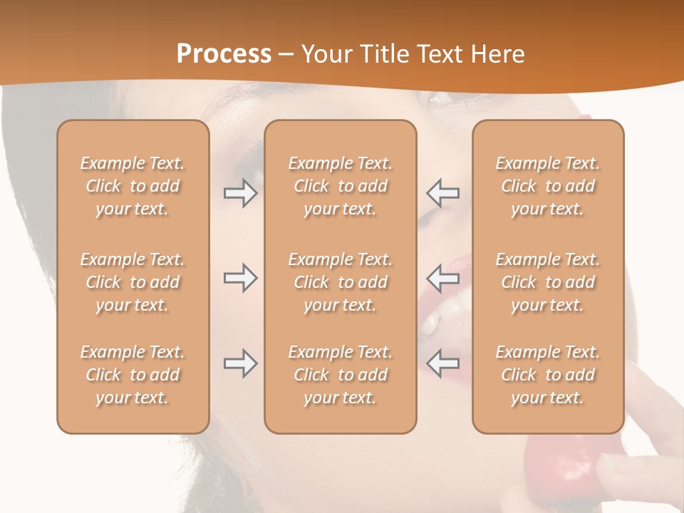 White Sensual Woman PowerPoint Template