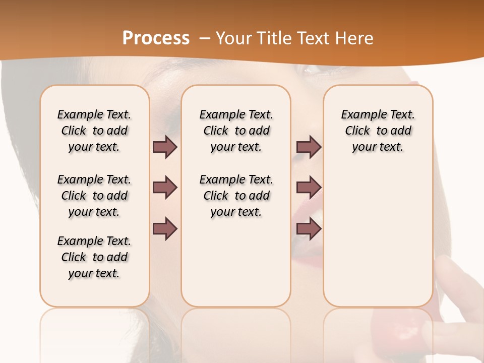 White Sensual Woman PowerPoint Template