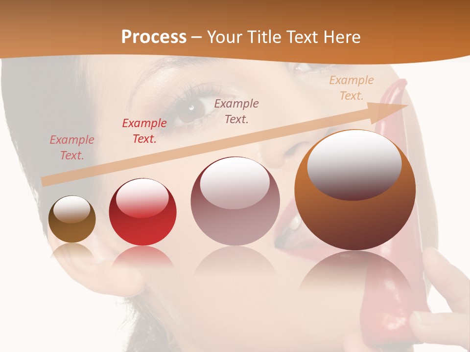 White Sensual Woman PowerPoint Template