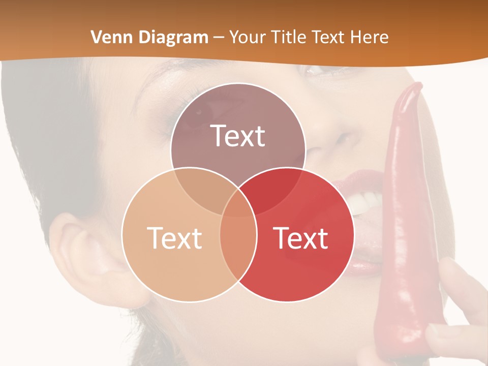 White Sensual Woman PowerPoint Template