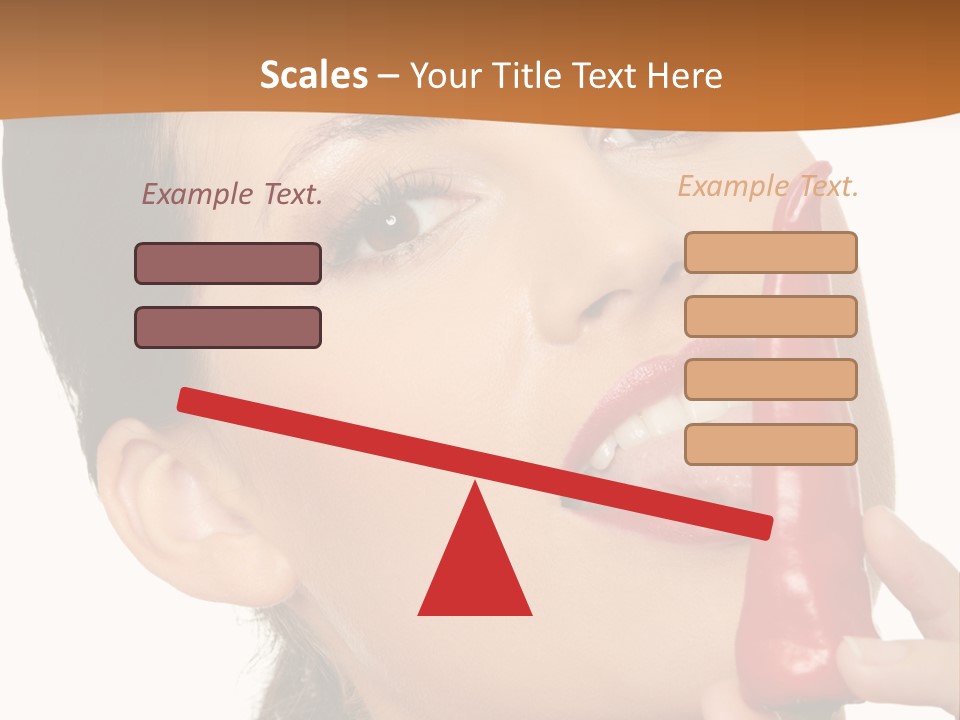 White Sensual Woman PowerPoint Template