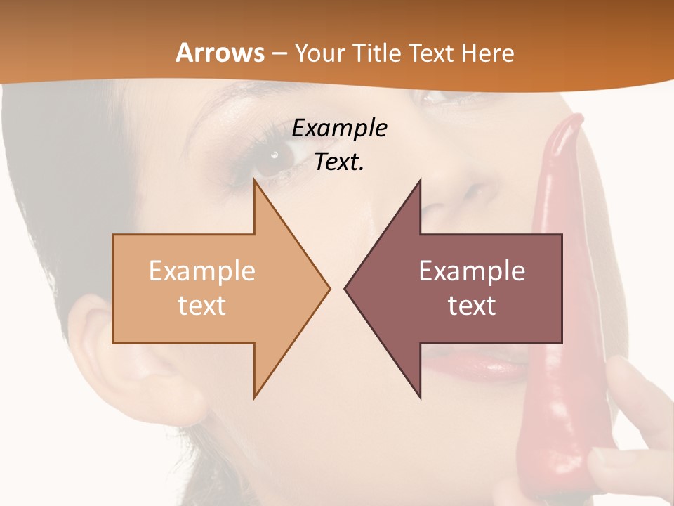 White Sensual Woman PowerPoint Template