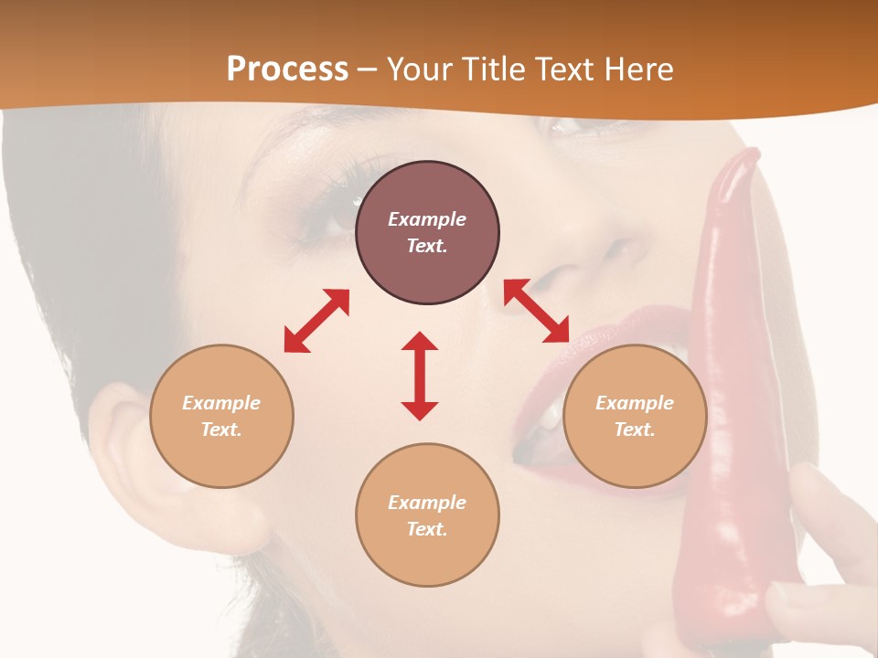 White Sensual Woman PowerPoint Template