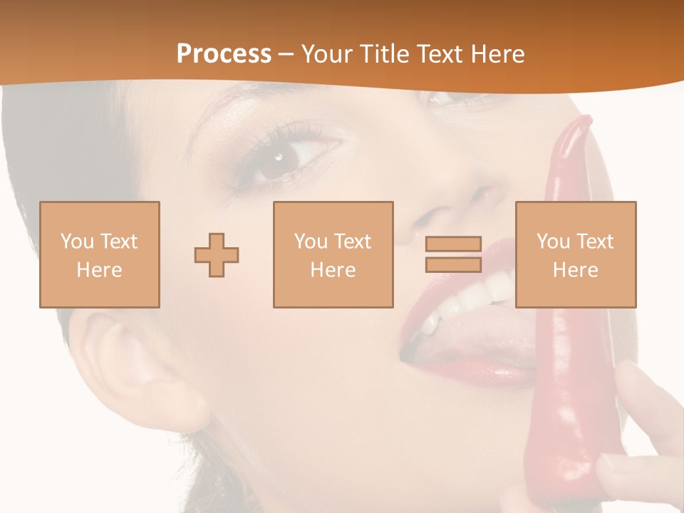 White Sensual Woman PowerPoint Template