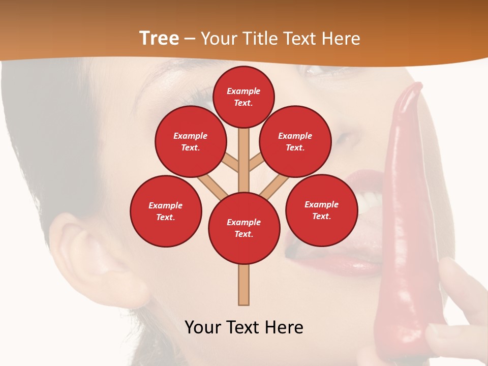 White Sensual Woman PowerPoint Template