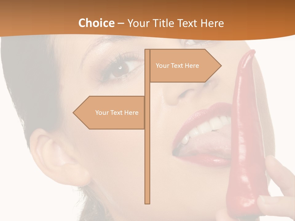 White Sensual Woman PowerPoint Template