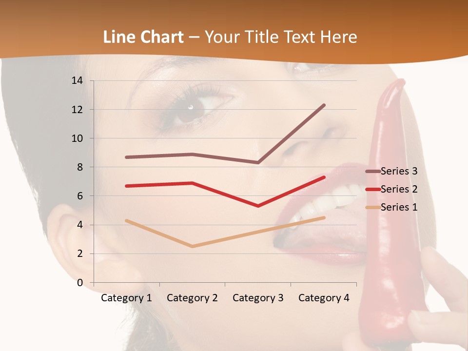 White Sensual Woman PowerPoint Template