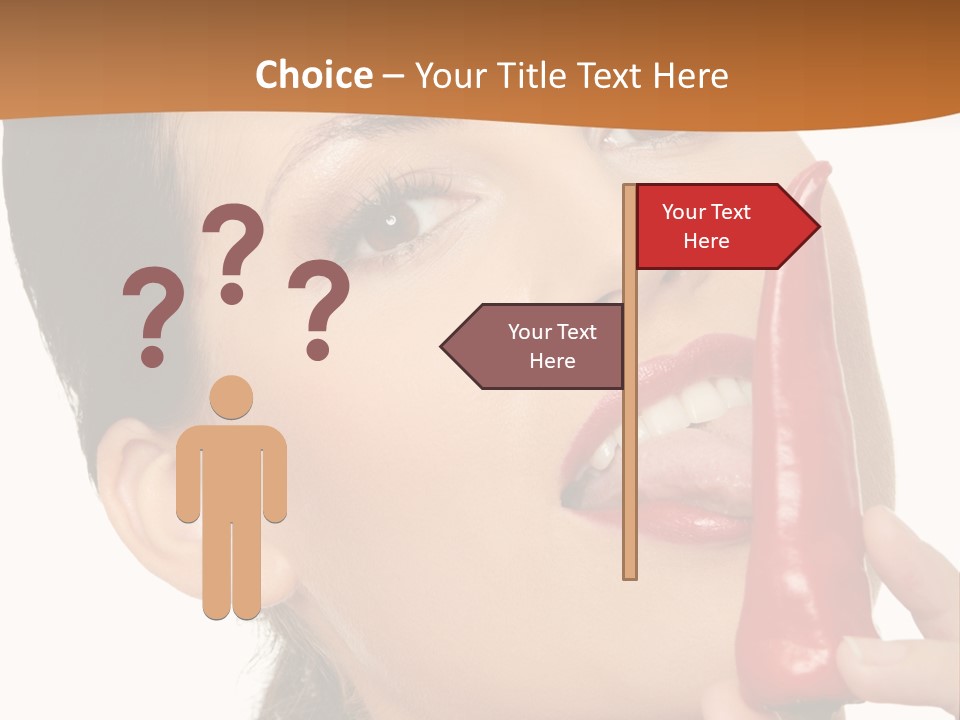 White Sensual Woman PowerPoint Template