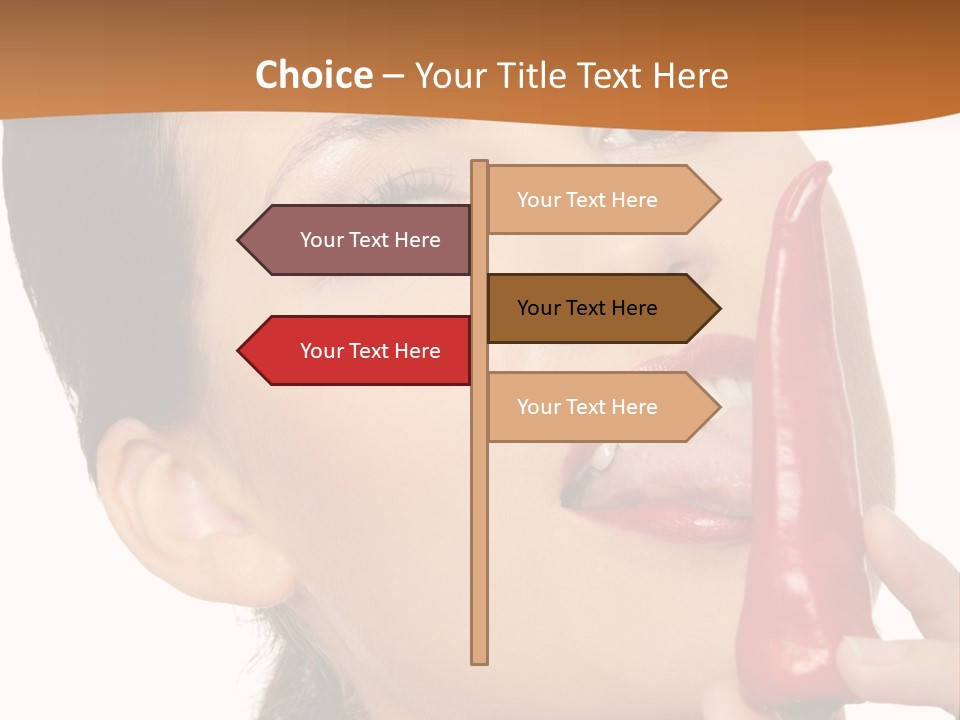 White Sensual Woman PowerPoint Template