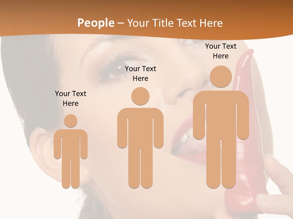 White Sensual Woman PowerPoint Template