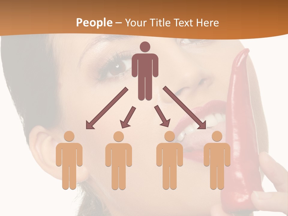 White Sensual Woman PowerPoint Template