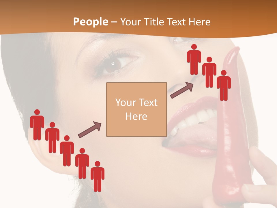 White Sensual Woman PowerPoint Template