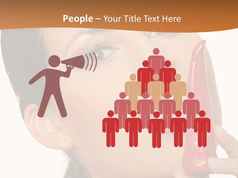 White Sensual Woman PowerPoint Template