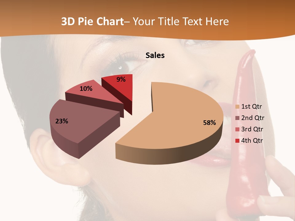 White Sensual Woman PowerPoint Template