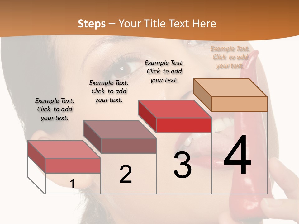 White Sensual Woman PowerPoint Template