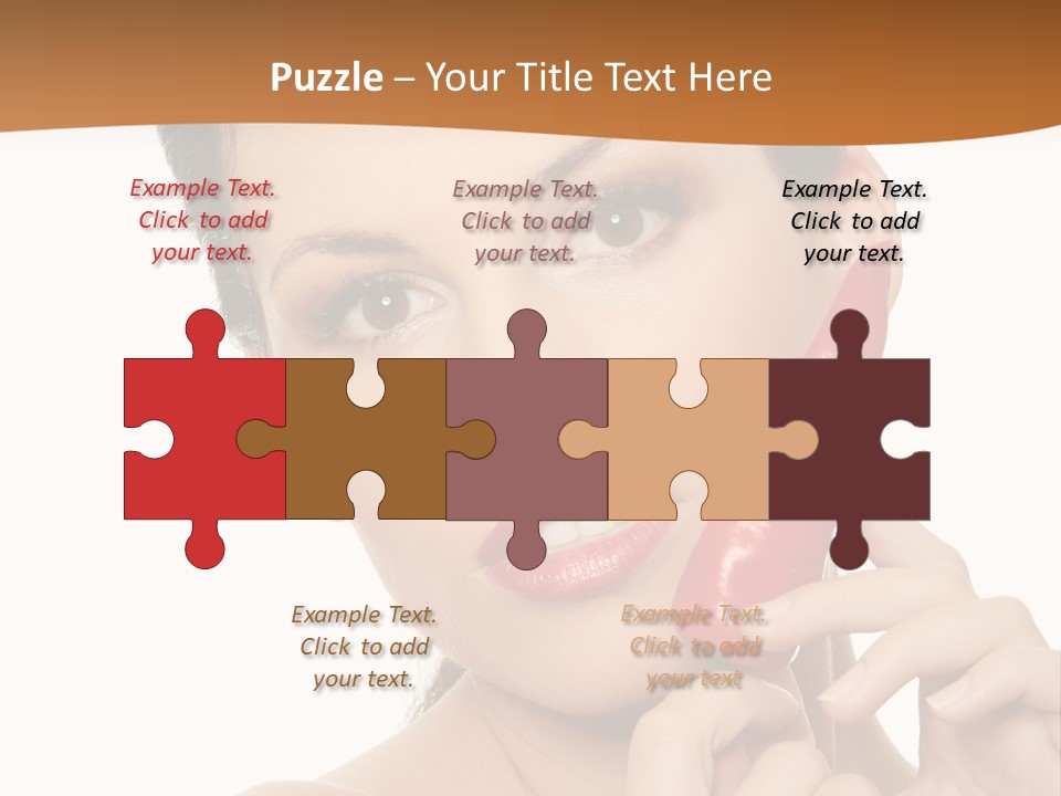 Person Smile Sensual PowerPoint Template