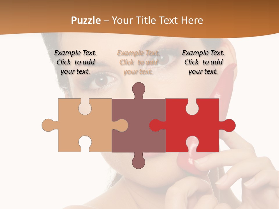 Person Smile Sensual PowerPoint Template