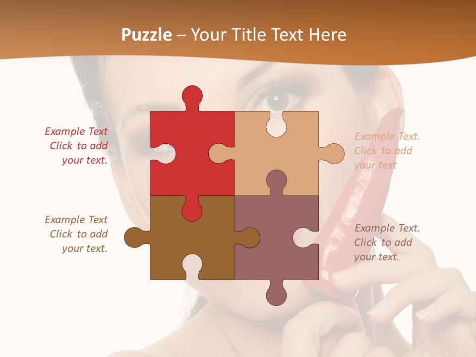 Person Smile Sensual PowerPoint Template