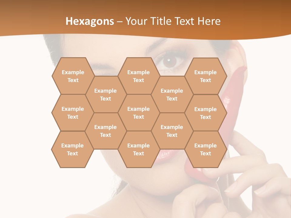 Person Smile Sensual PowerPoint Template