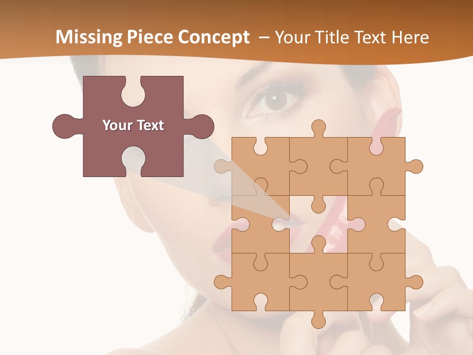 Person Smile Sensual PowerPoint Template