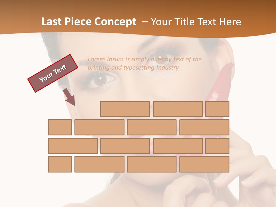 Person Smile Sensual PowerPoint Template