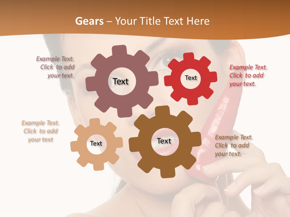Person Smile Sensual PowerPoint Template