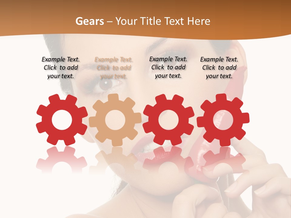 Person Smile Sensual PowerPoint Template