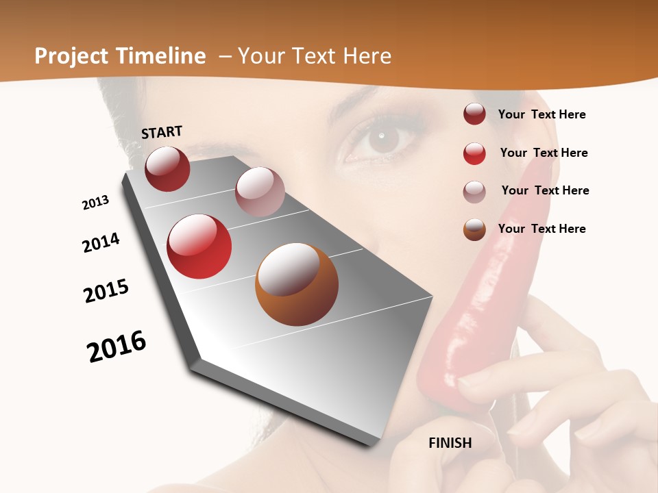 Person Smile Sensual PowerPoint Template
