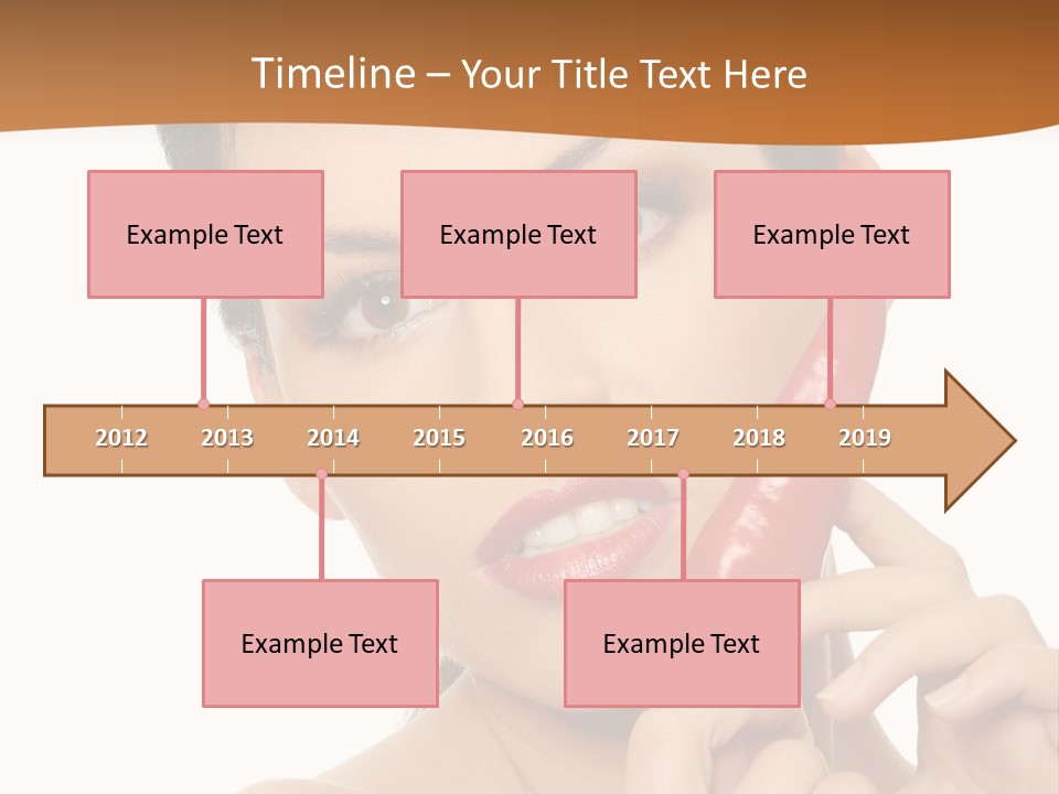 Person Smile Sensual PowerPoint Template