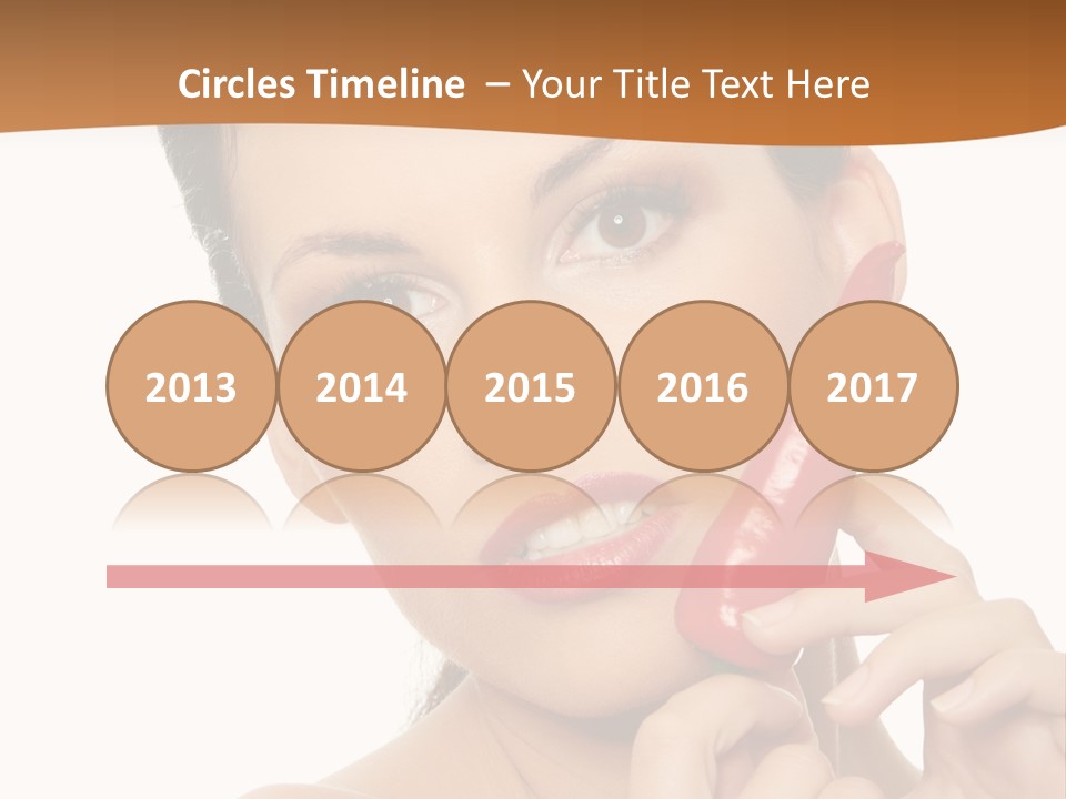 Person Smile Sensual PowerPoint Template