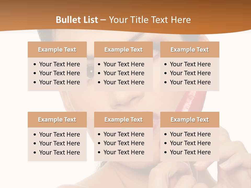 Person Smile Sensual PowerPoint Template