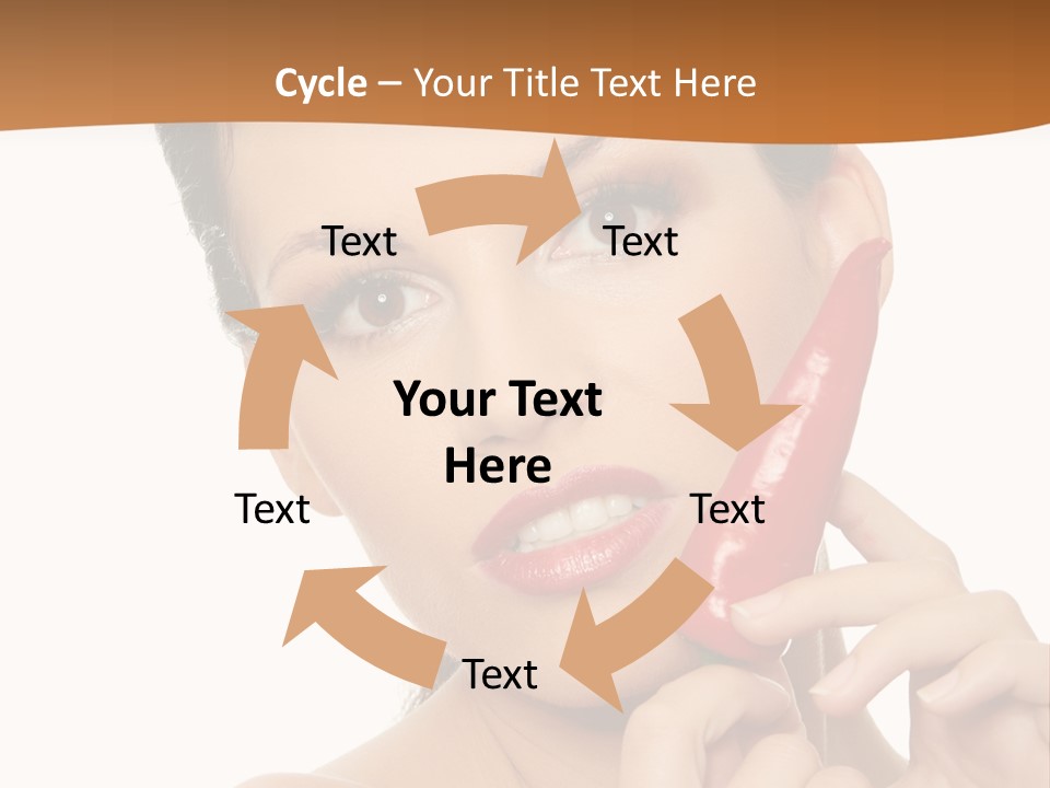 Person Smile Sensual PowerPoint Template