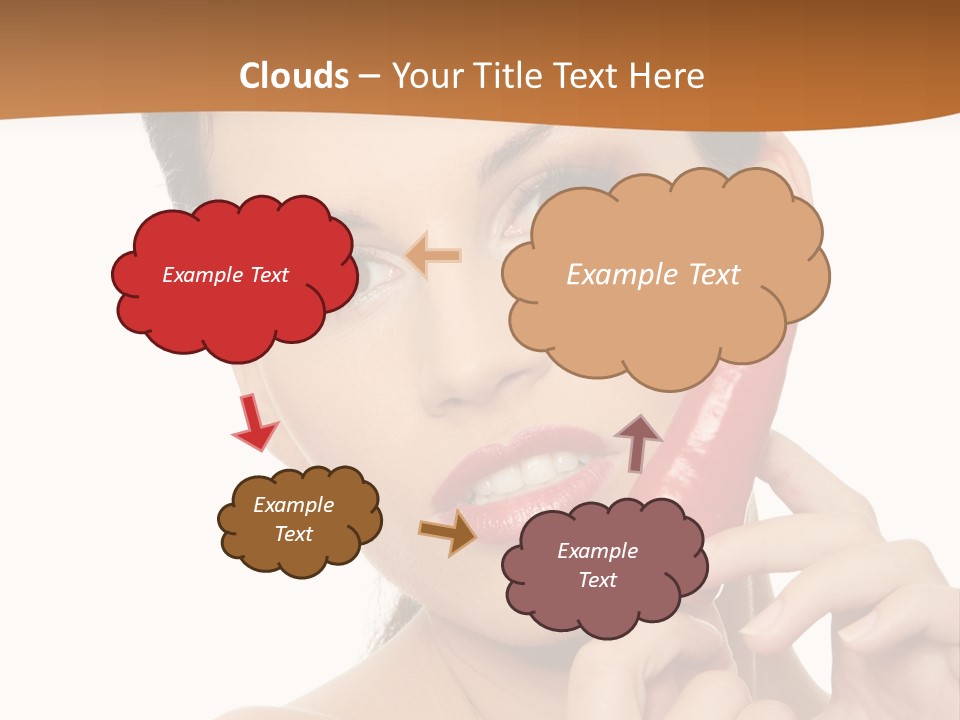 Person Smile Sensual PowerPoint Template