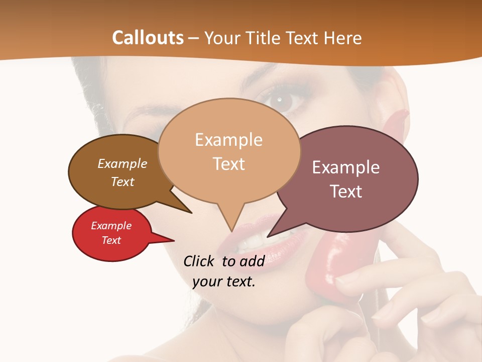 Person Smile Sensual PowerPoint Template