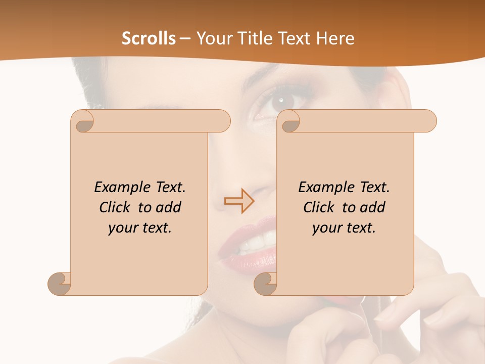 Person Smile Sensual PowerPoint Template