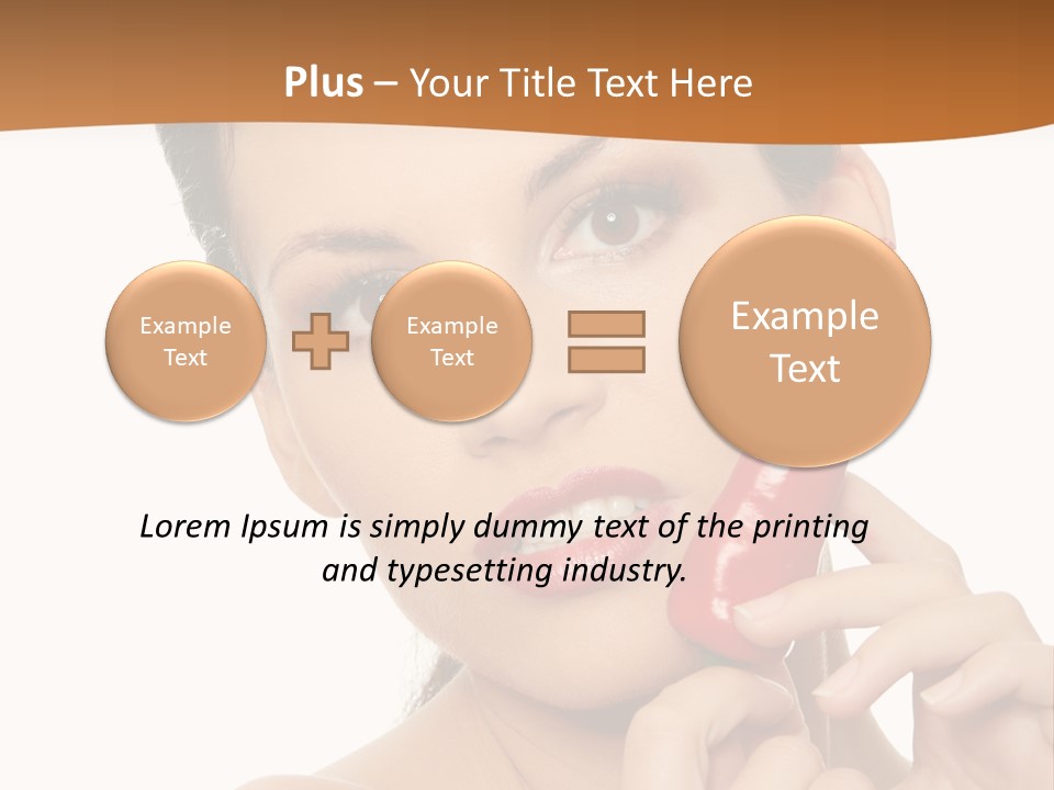 Person Smile Sensual PowerPoint Template