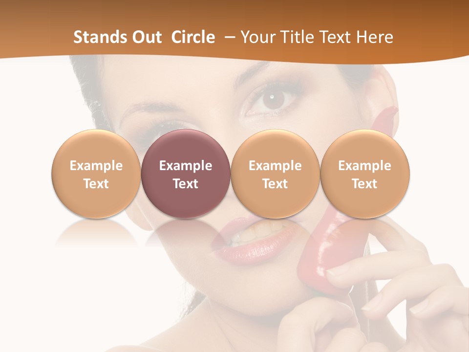 Person Smile Sensual PowerPoint Template