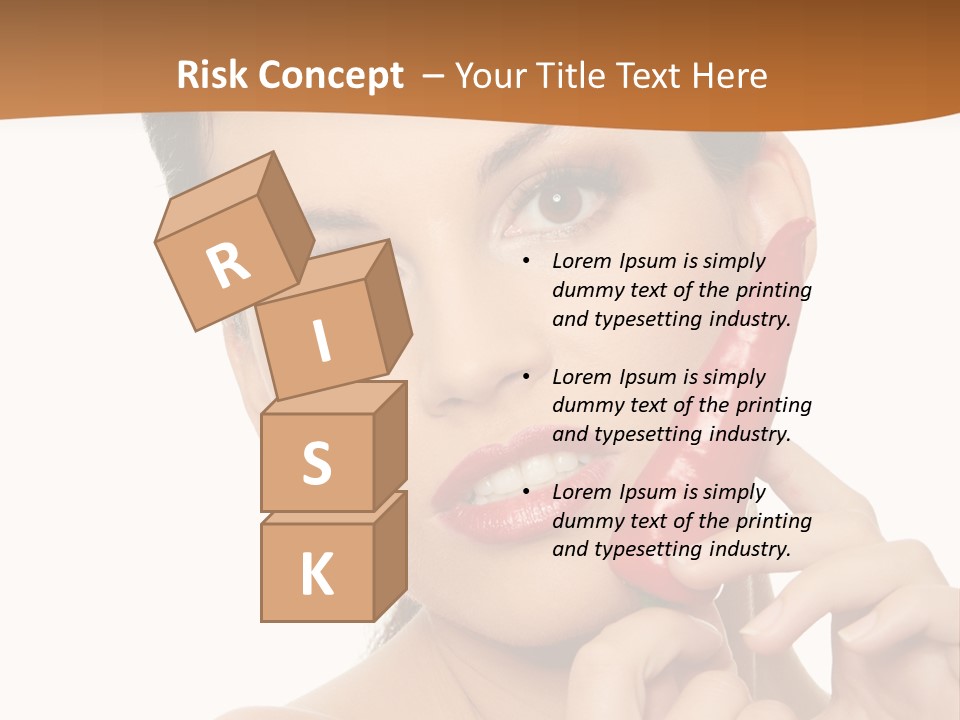 Person Smile Sensual PowerPoint Template